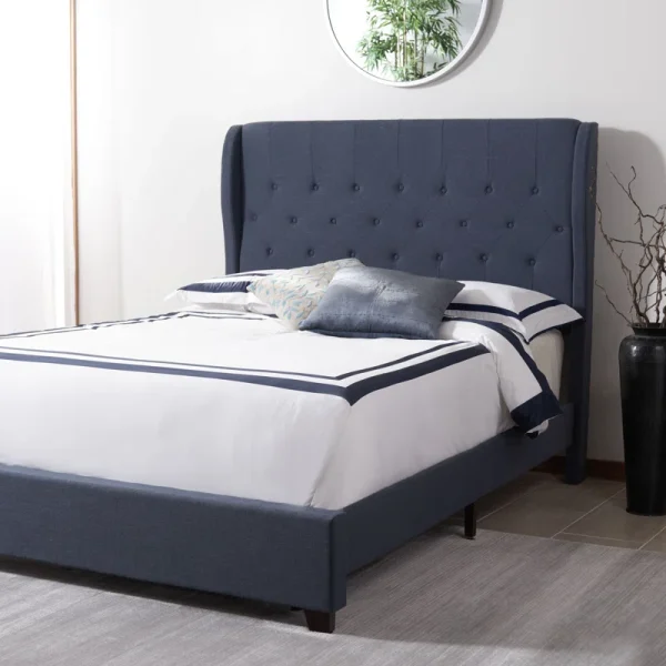 Christerfer Tufted Upholstered Low Profile Bed