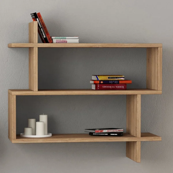 Argonaut Modern Wall-Mounted 2-Tier Floating Shelf