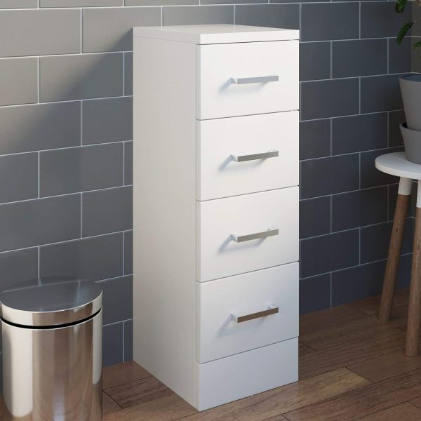 Alpoiny 4 Drawer Freestanding Bathroom Storage