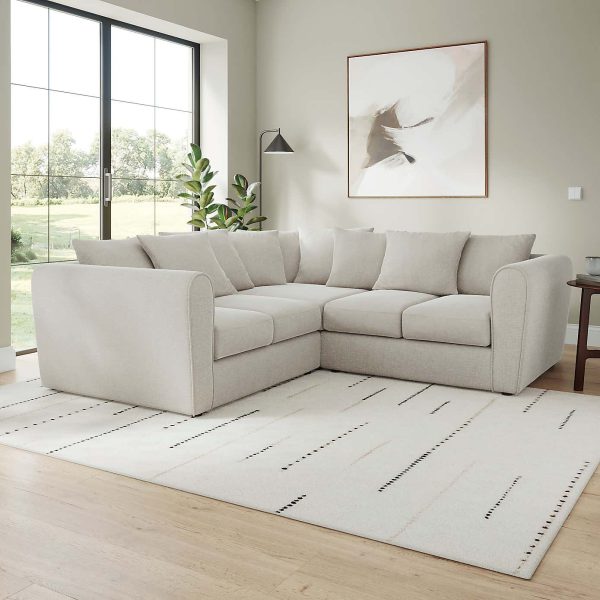 Blake Soft Texture Chenille Large Corner Sofa