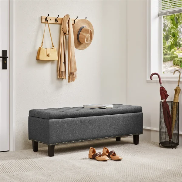 Patil Tufted Rectangle Standard Ottoman with Storage