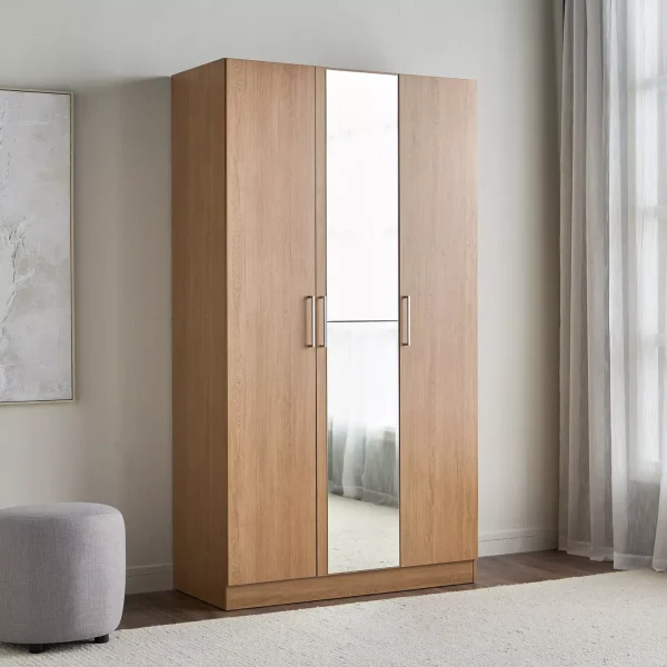 Areeka 3-Door Wardrobe with Mirror